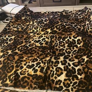 Cheetah print mini skirt